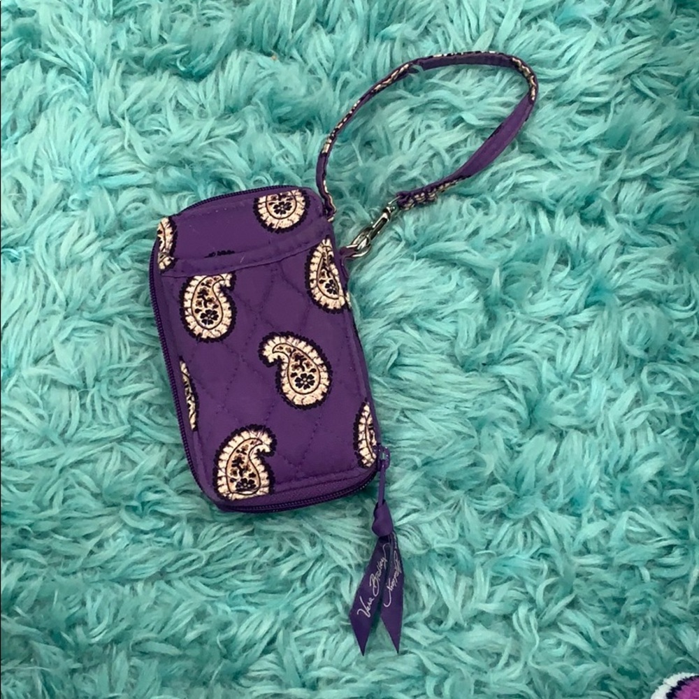 Vera Bradley purple wristlet
